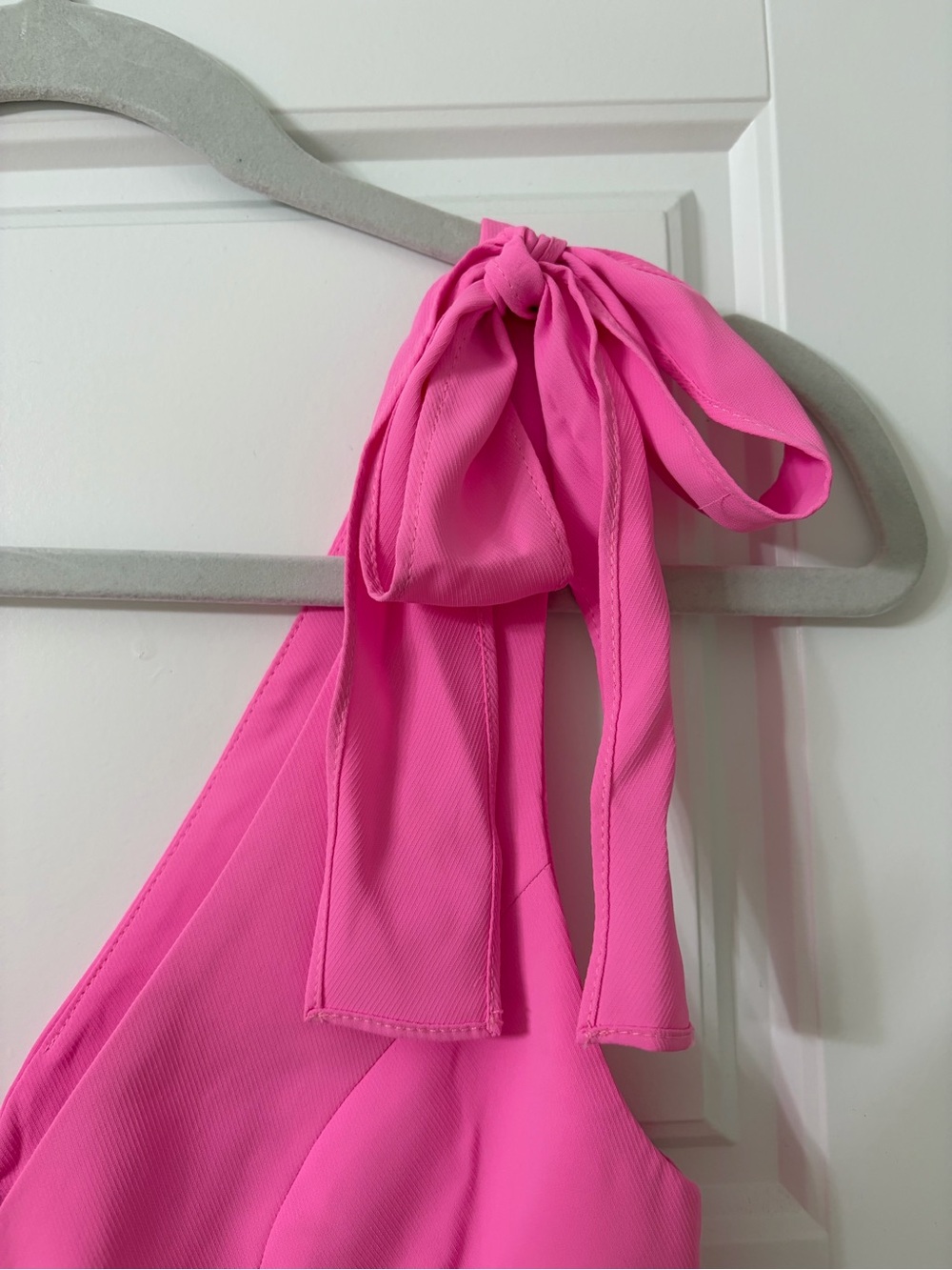 Amanda Uprichard Allora Mini Dress in Shocking Pink Size X-Small - Picture 6 of 8